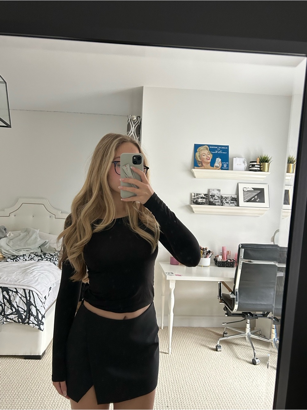 Black Mini Skort